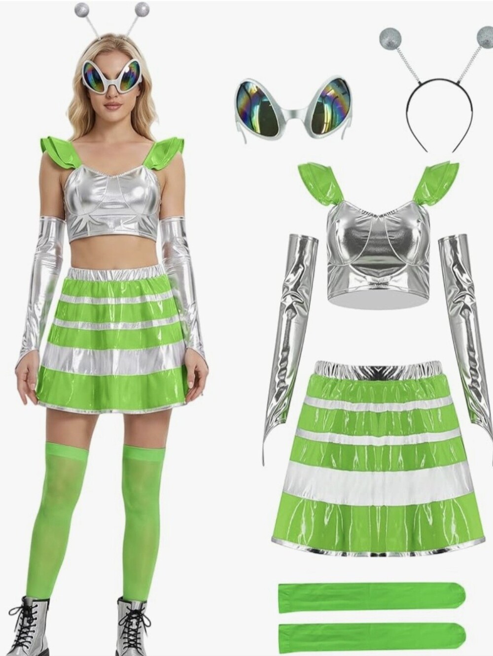 NIB Womens Alien Halloween Costume - Medium